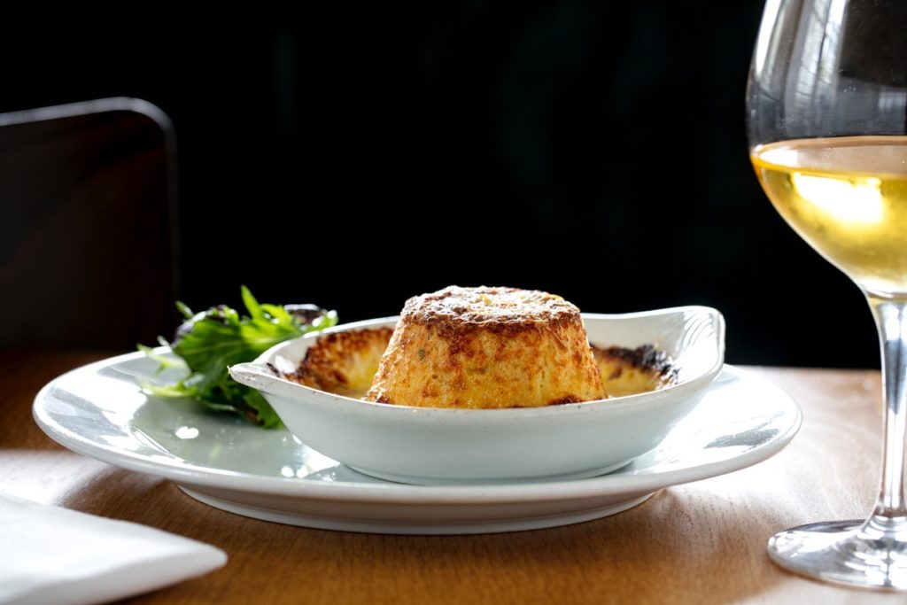 The Engine Room - Twice-Baked Goat's Cheese Soufflé