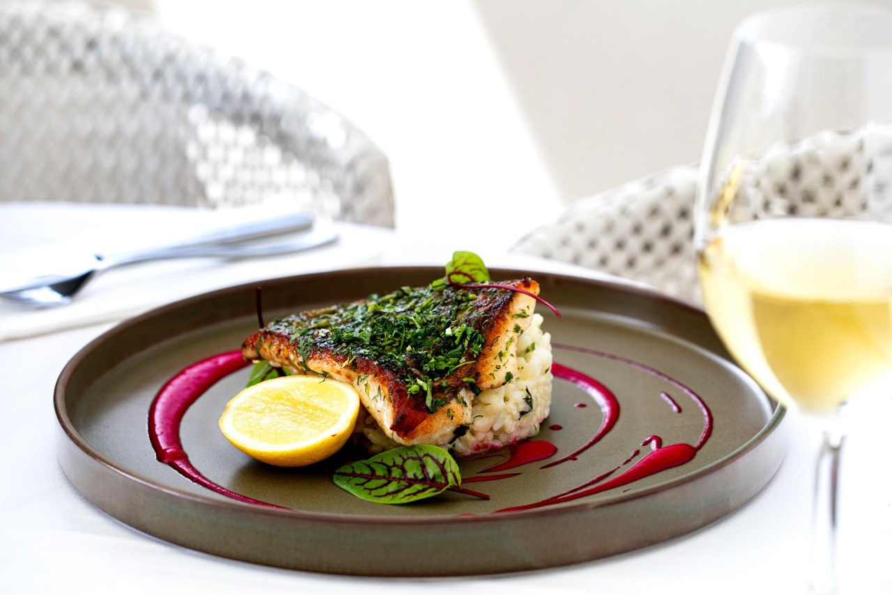 Prego - Market Fish (Snapper) with herb risotto