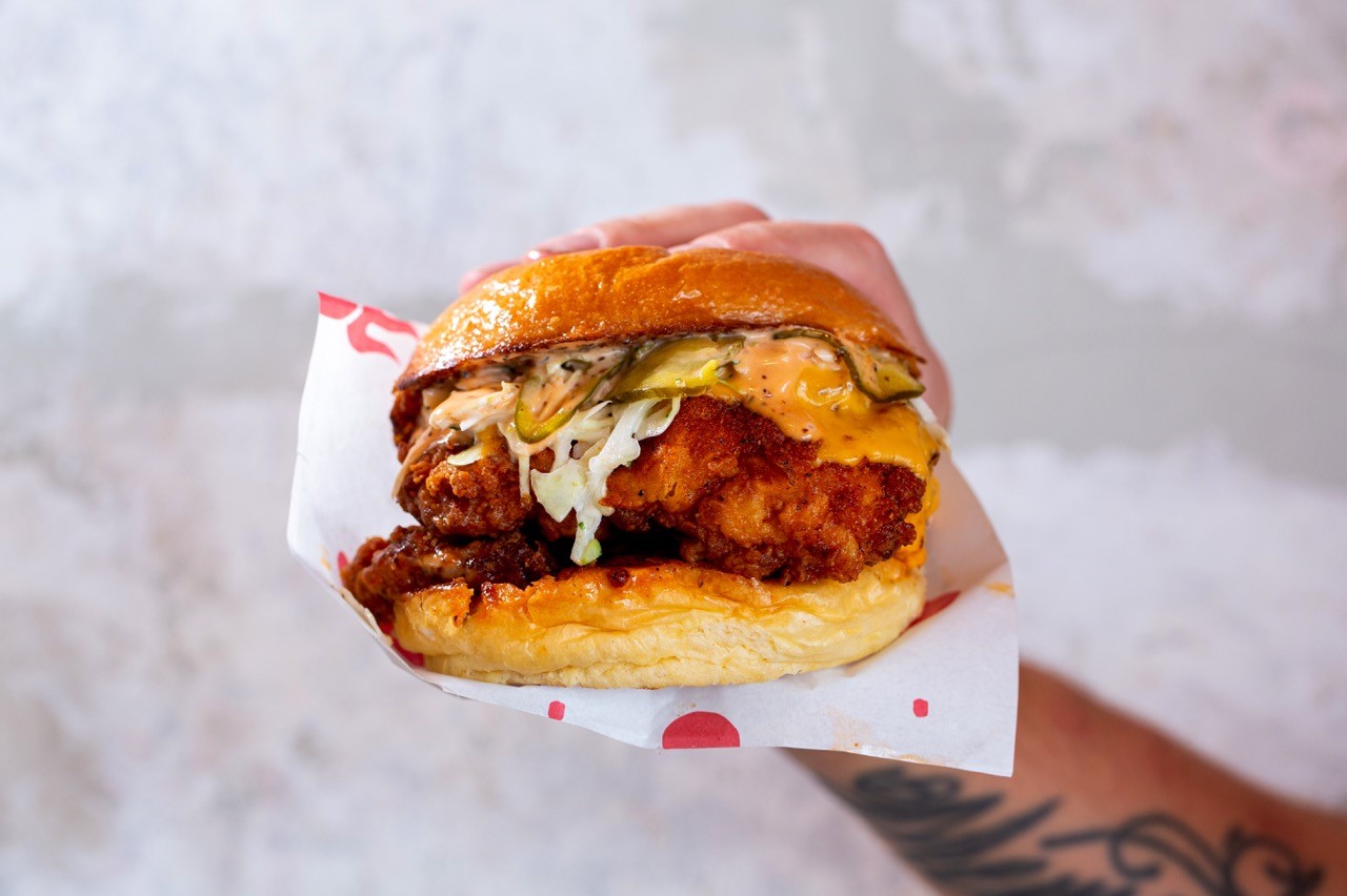 Peach's Hot Chicken - The Baller Sandwich